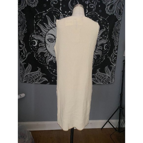 NWT Cocogio Ecru long duster vest OSFA - Picture 5 of 5